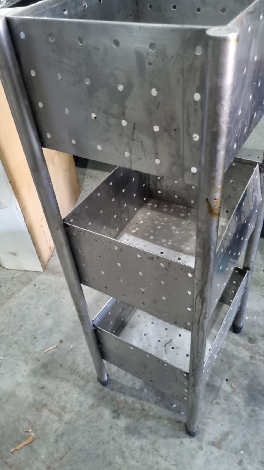 Miniatura: Estante Fruteira em Inox  3 Andares -1.10x43x35