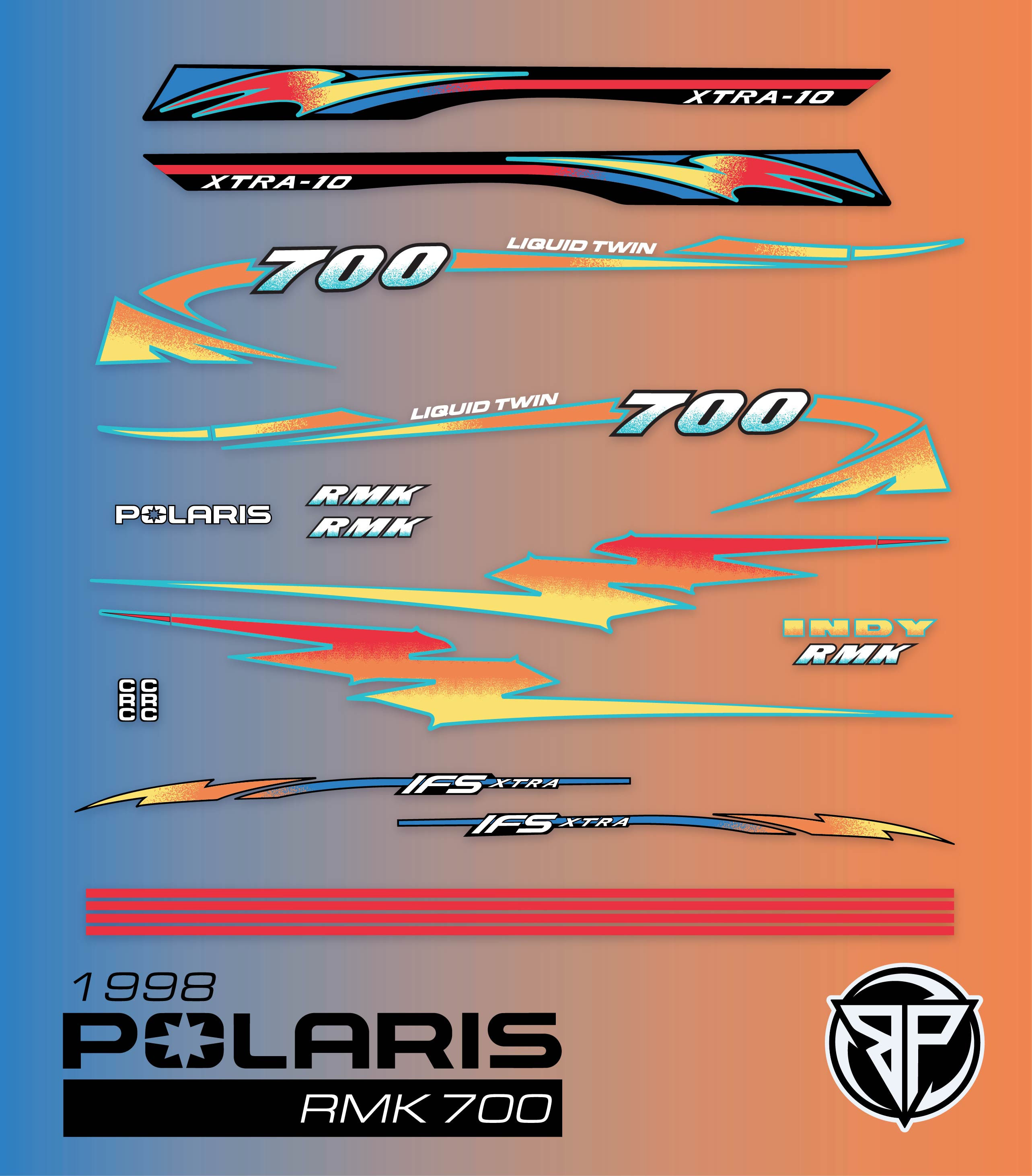RMK Indy 600 & 700 Decal Package
