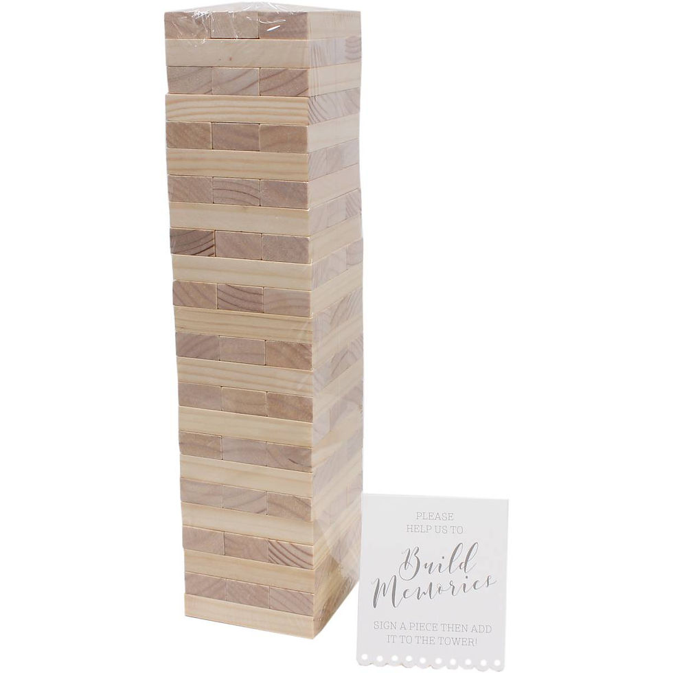 Thumbnail: Build A Memory Building Blocks Guest Book - Beautiful Botanics