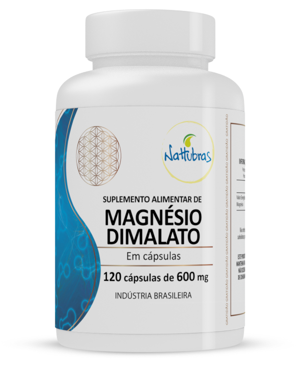 Magnésio Dimalato Nattubras 600mg 120caps