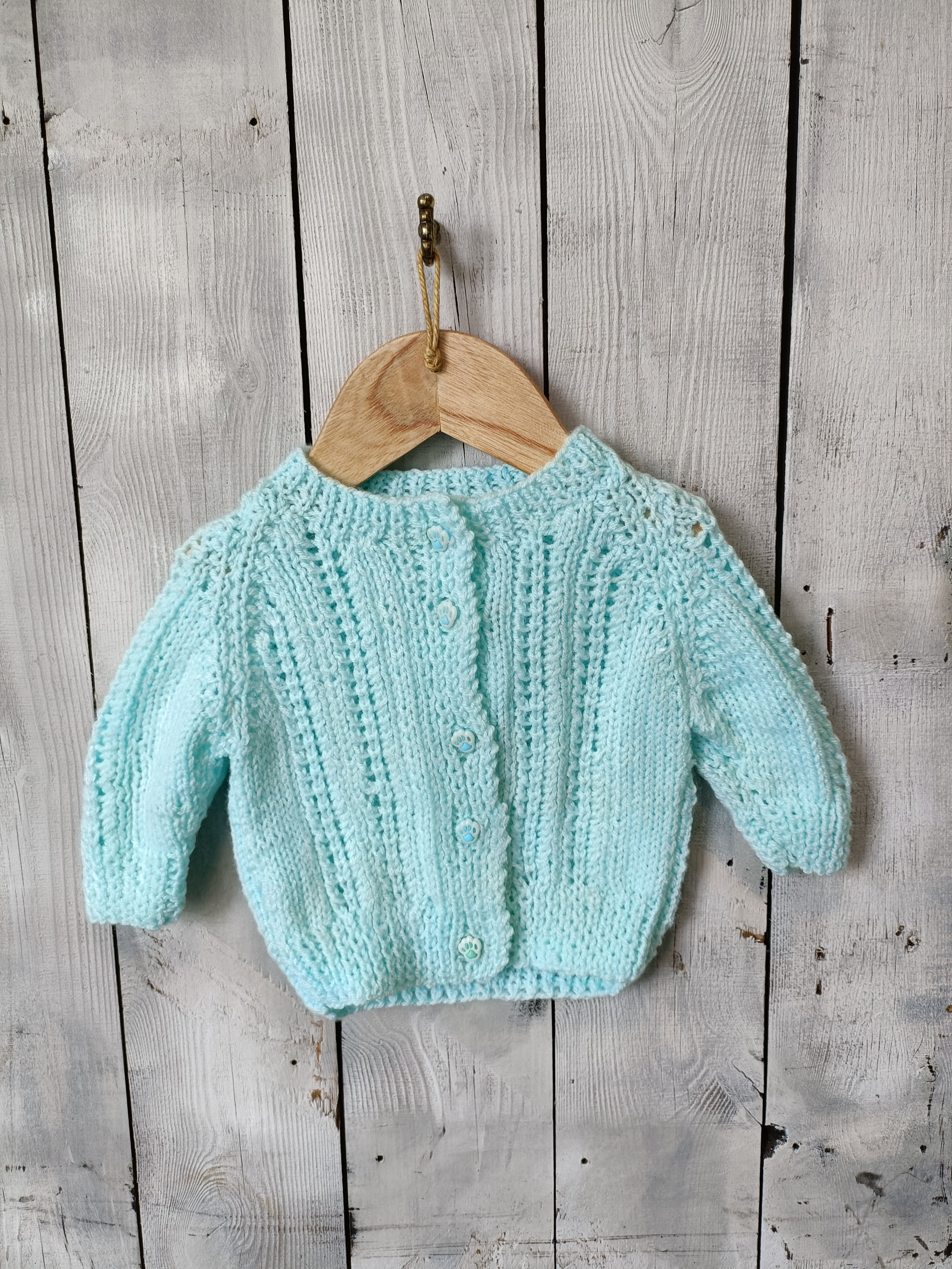 Spearmint paws cardigan 0m - 3m