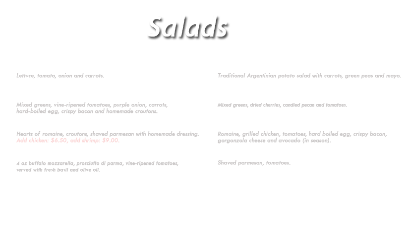 argentinean steakhouse menu miami beach fish steak chicken milapizza pizzanesa pizza pasta entrana asado flank steak