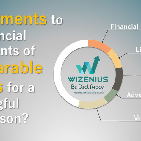 What adjustments would you make to the financial statements of the comparable companies to ensure a 