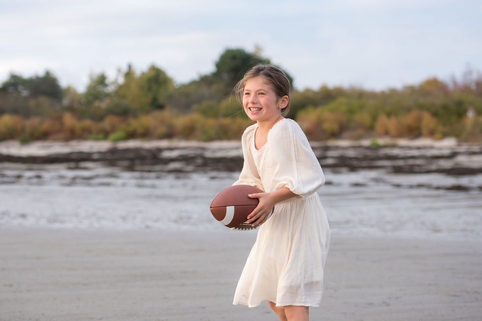 girl with football