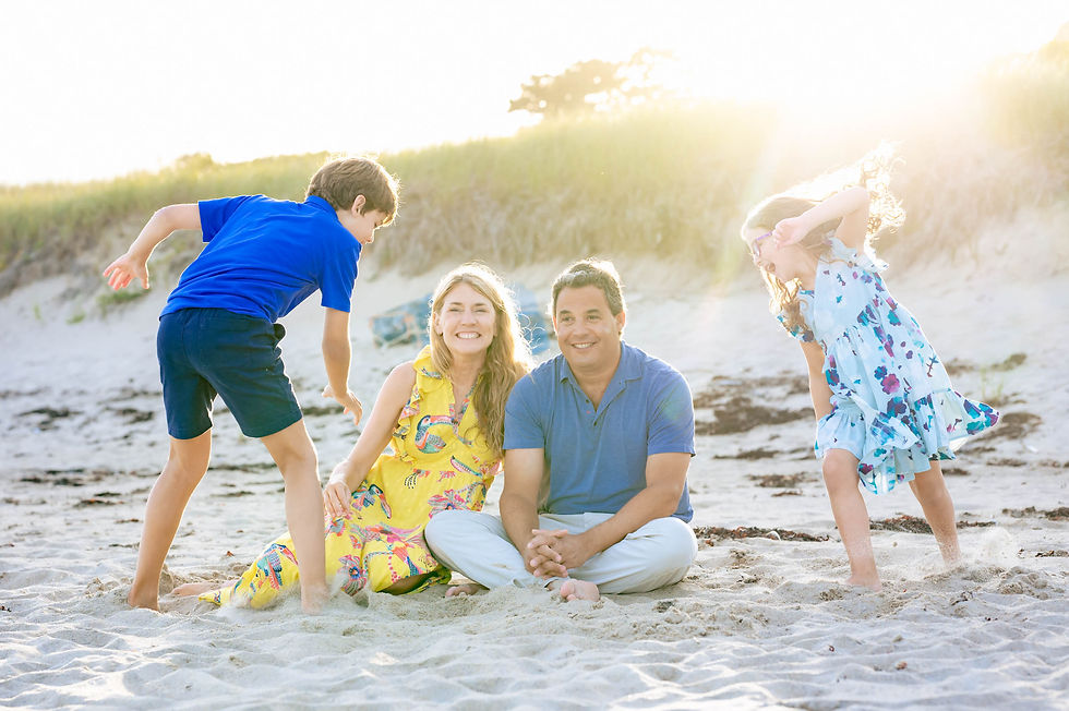family session on beach