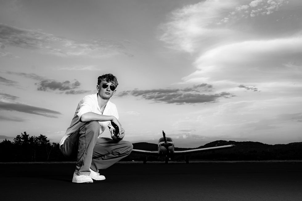 Pilot portraits, amazing sky, PPL