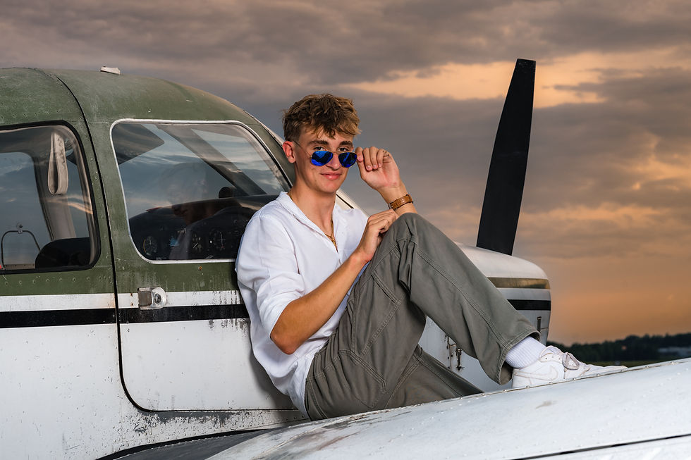 Pilot portraits, amazing sky, PPL