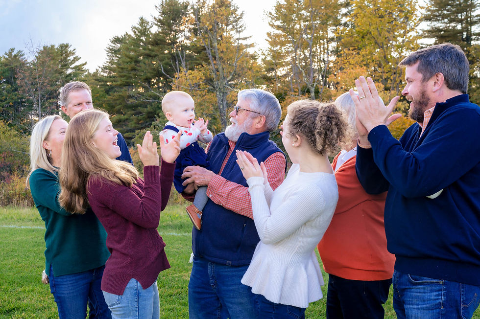 family having fun