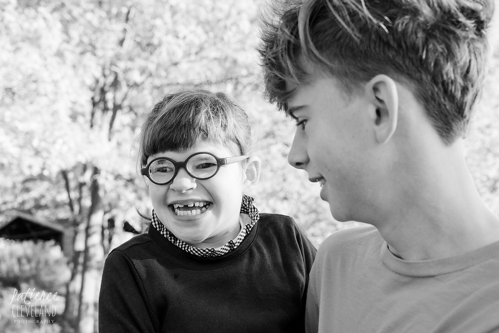 girl and brother
