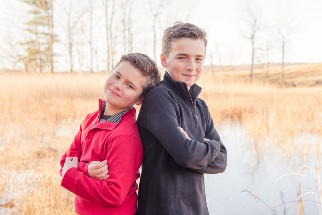 Perfect late fall family session