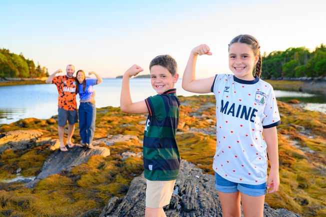 Island Family Time ~ Casco Bay, Maine ~ Maine Family Photographer 