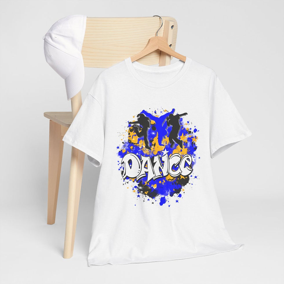 Thumbnail: white dance hip hop retro airbrush t-shirt 90's style