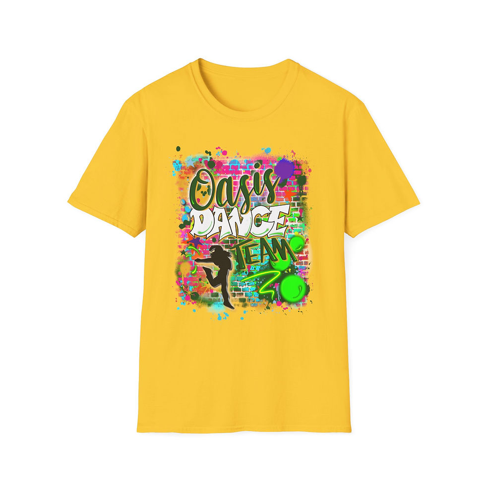 Thumbnail: Custom Airbrushed 90's Style T-Shirt, Retro Trendy Airbrush Apparel Streetwear