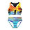 Thumbnail: Airbrush Red & Black Youth Birthday Girl Swimsuit, Custom Summer Bathing Suit