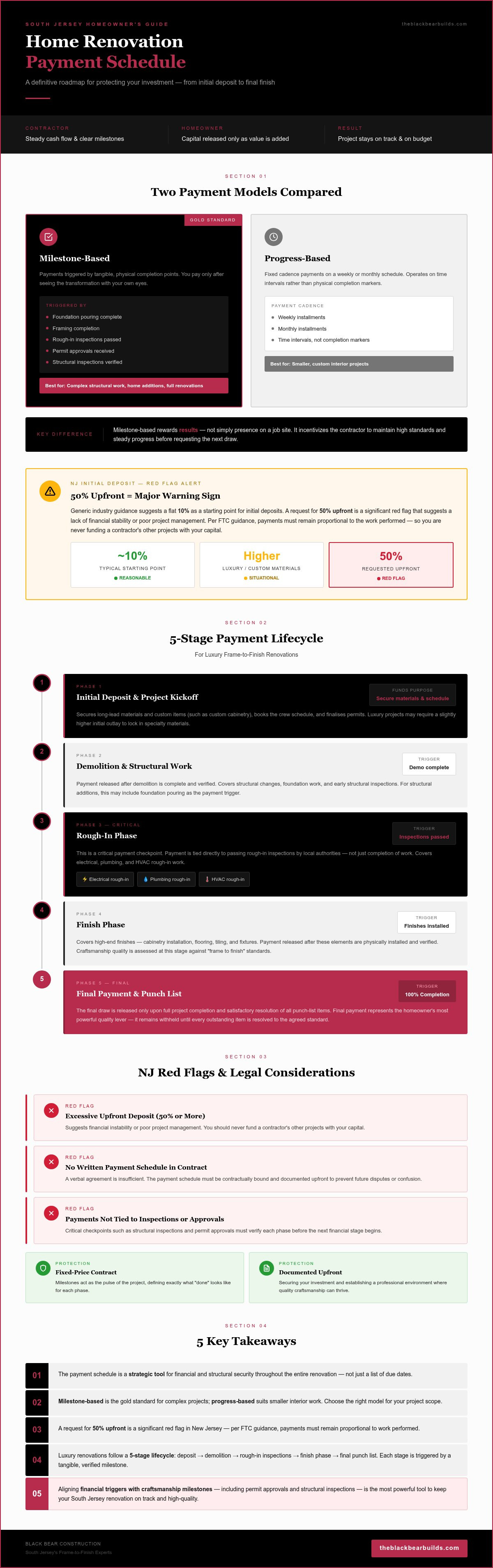 Home renovation payment schedule