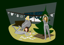 Illustration calendar project December