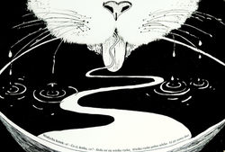 Illustration to poem "Kitten" II