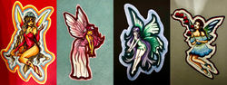 Fairy characters I,II,III,IV