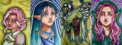 Fairy characters I,II,III,IV
