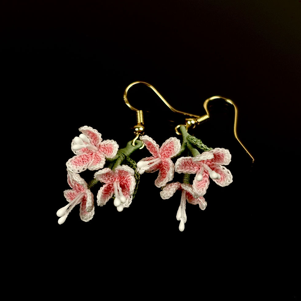 clerodendrum wallichii Earrings