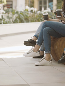 Girls in a Shopping Mall