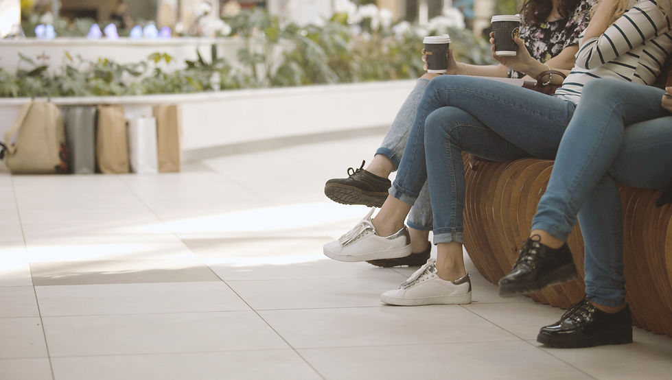 Girls in a Shopping Mall