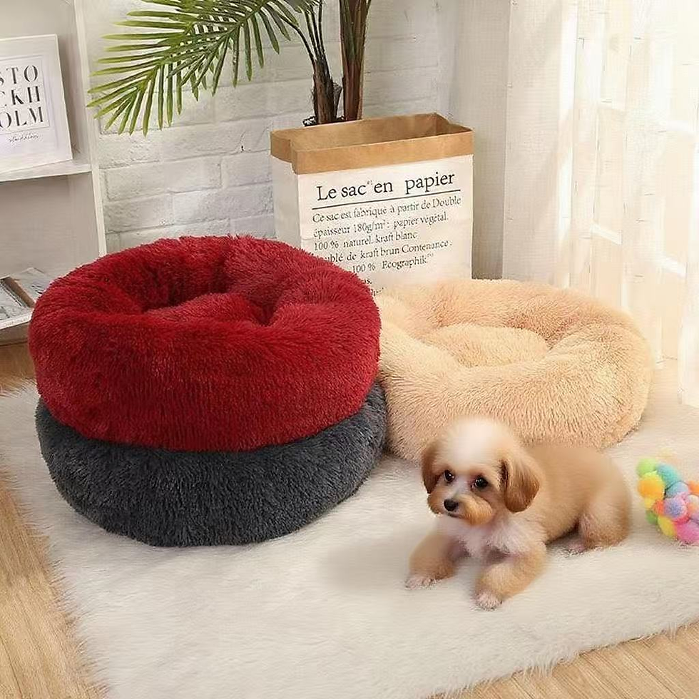 Miniaturbild: Luxuriöses Plüsch-Hunde- und Katzenbett