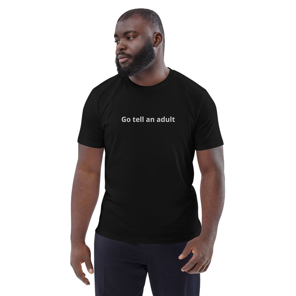 Thumbnail: Unisex T-shirt - Go tell an adult