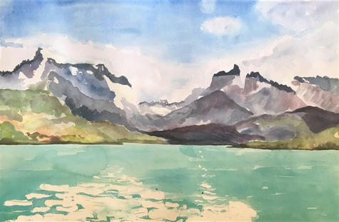 Patagonia - watercolour