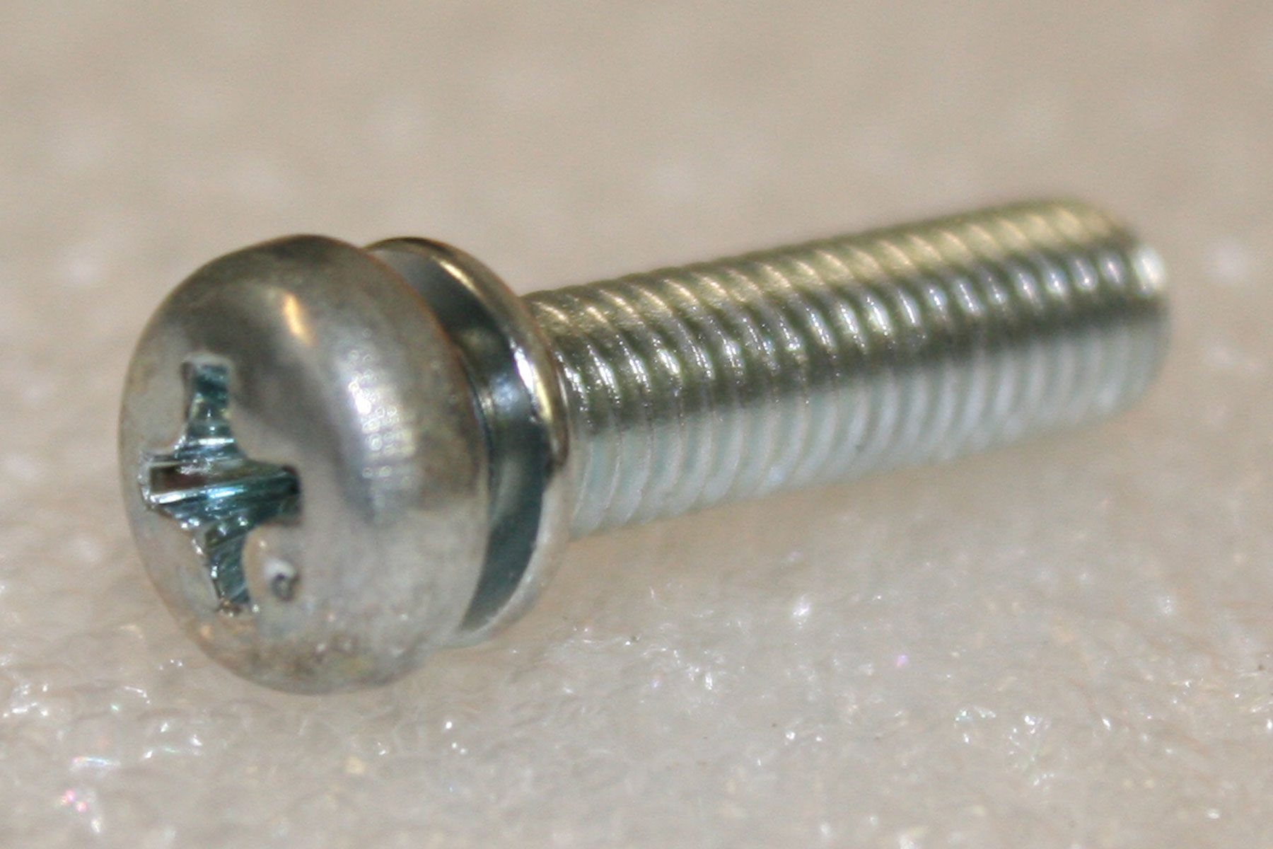 M4x14 Phil Pan Head Screw w/Spring Washer ZnCr-3 JIS 223B0414