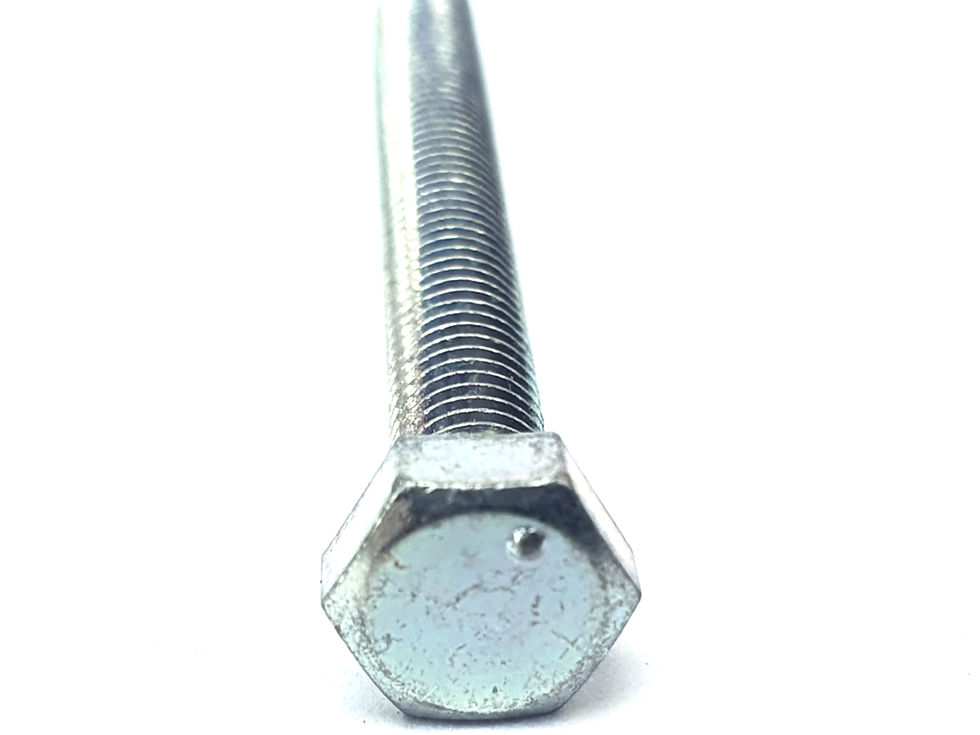 Thumbnail: M5x45 DOT Mark Full Thread Hex Bolt Trivalent White 110B0545