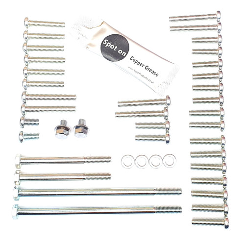 Kawasaki Z1/Z1A/B, Z900 A4/A5/B1 JIS Engine Casing Zinc Screws and
