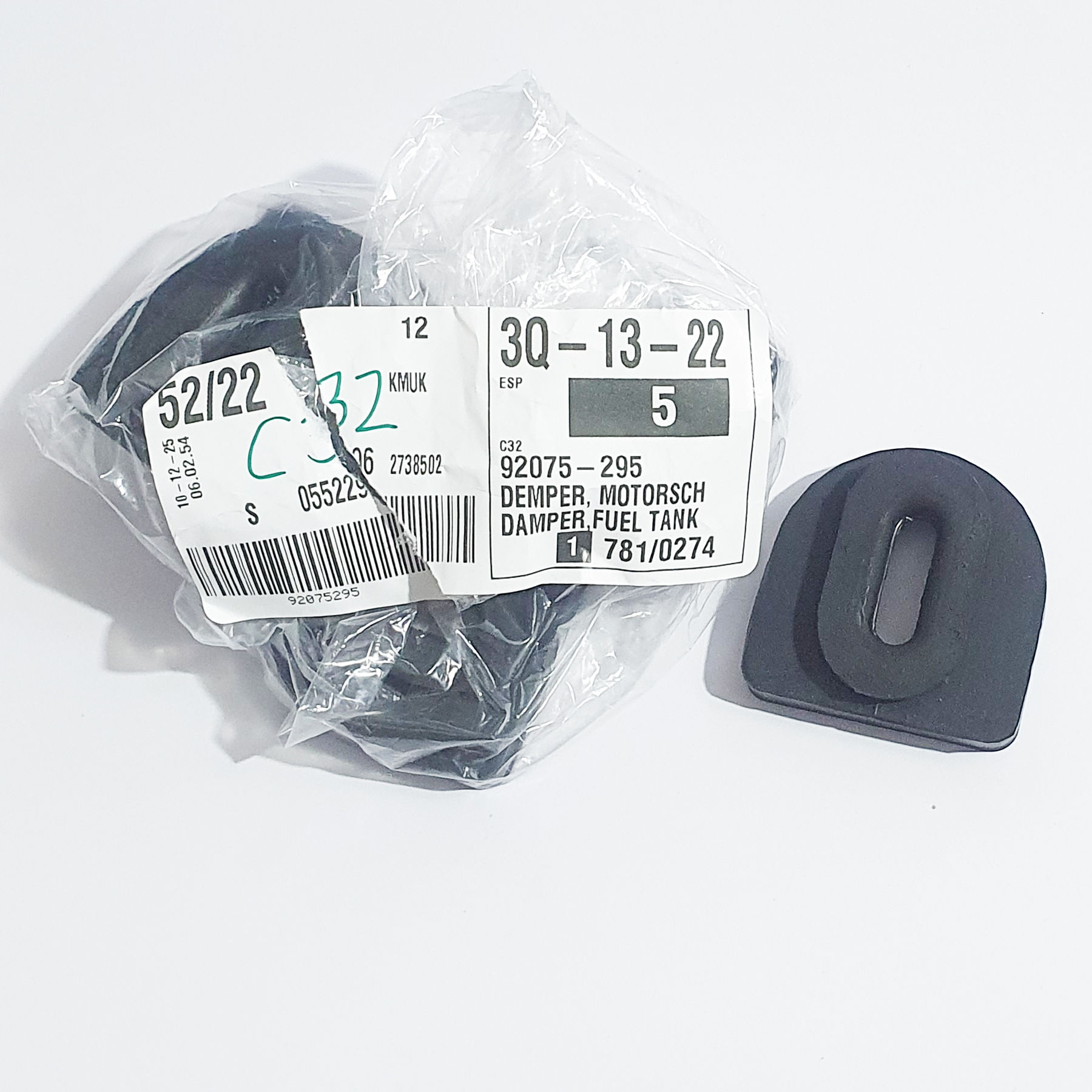 92075-295 Damper Fuel Tank Rear