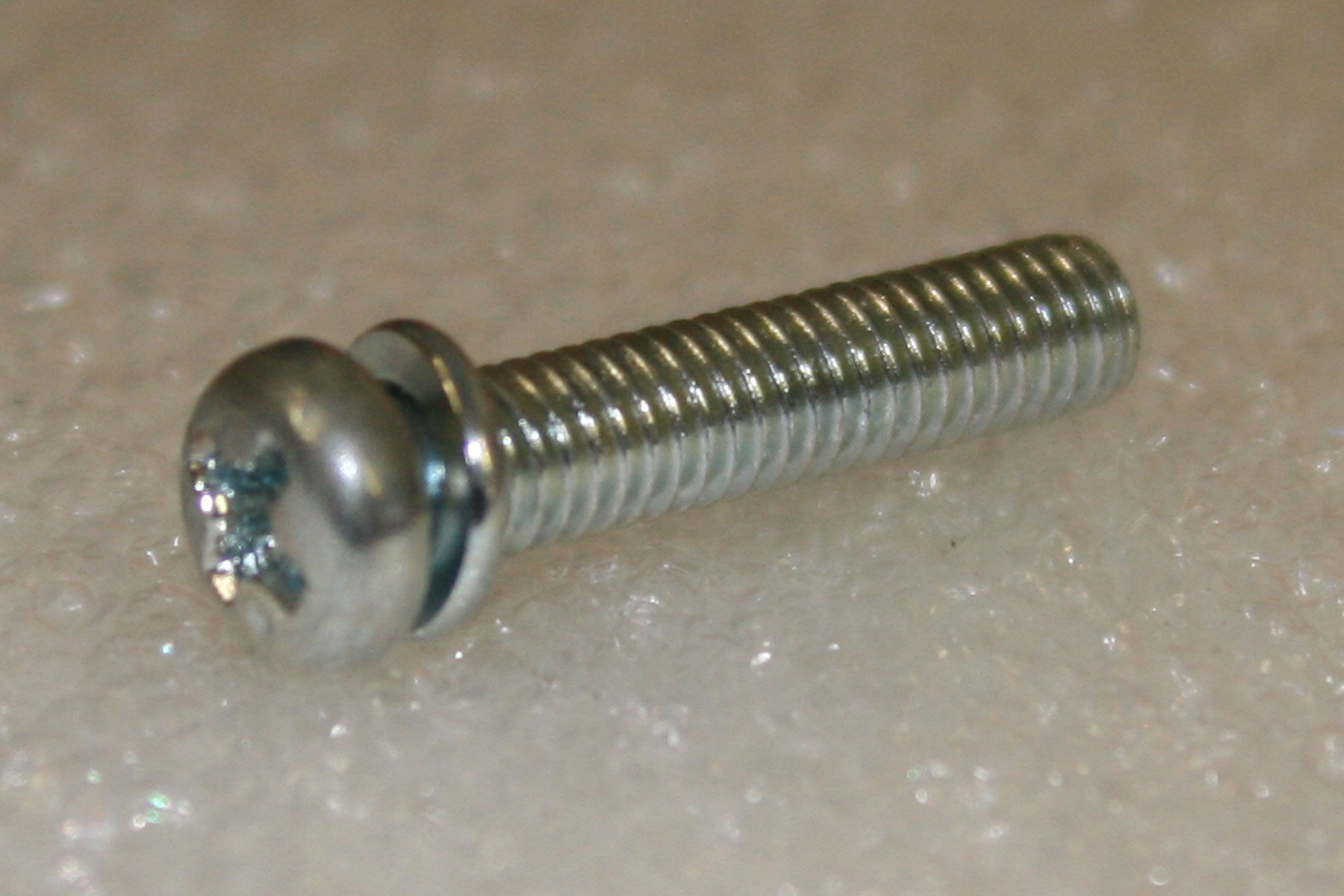 M5x35 Phil Pan Head Screw w/Spring Washer ZnCr-3 JIS