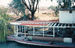 Stern section of the Paddle Vessel Rothbury under restoration of the Paddle Vessel Rothbur