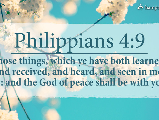 Verse of the Day: Philippians 4:9