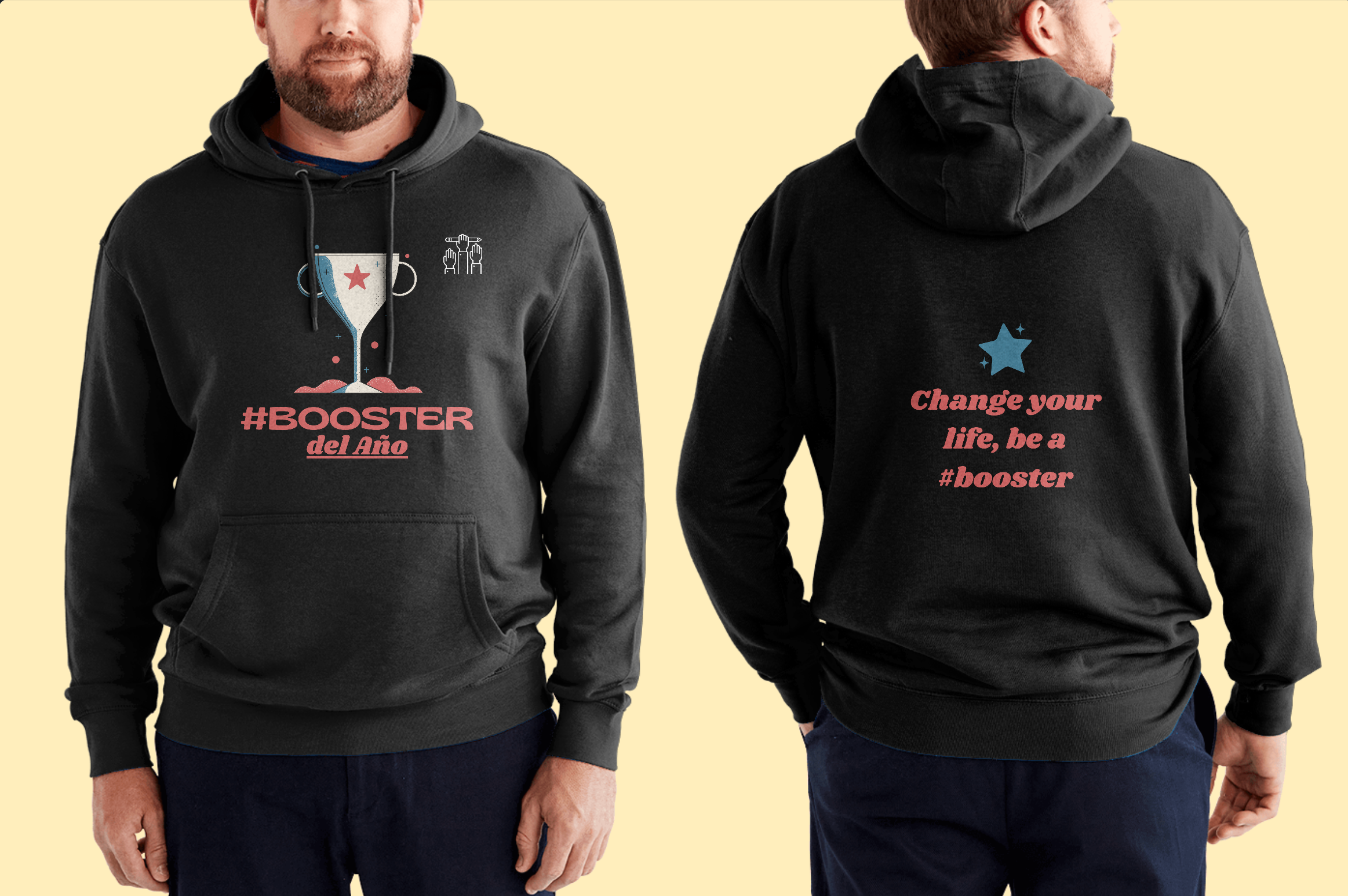 Sudadera con Capucha "Booster del año"
