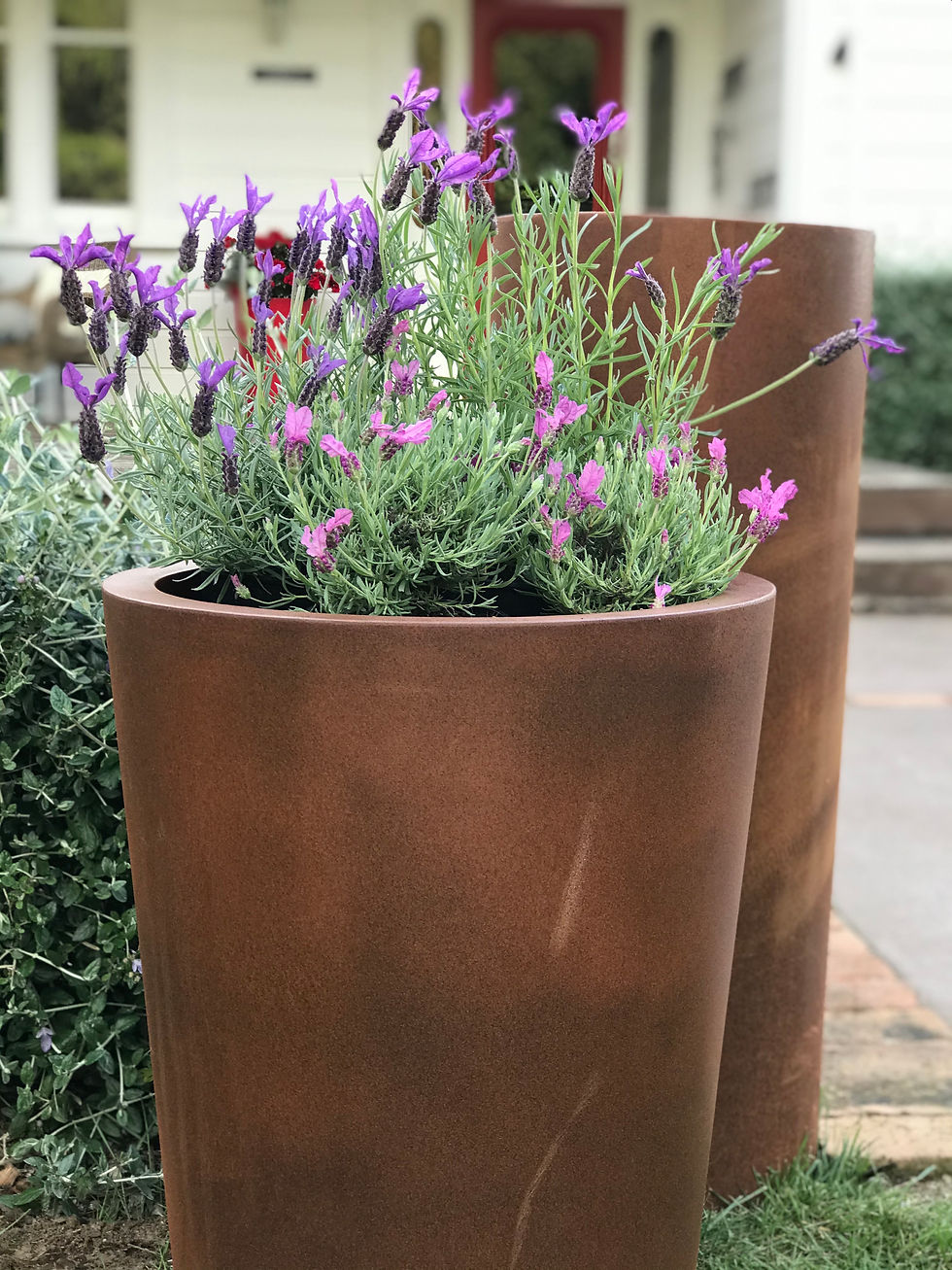 Thumbnail: CORTEN TAPERED CYLINDERS