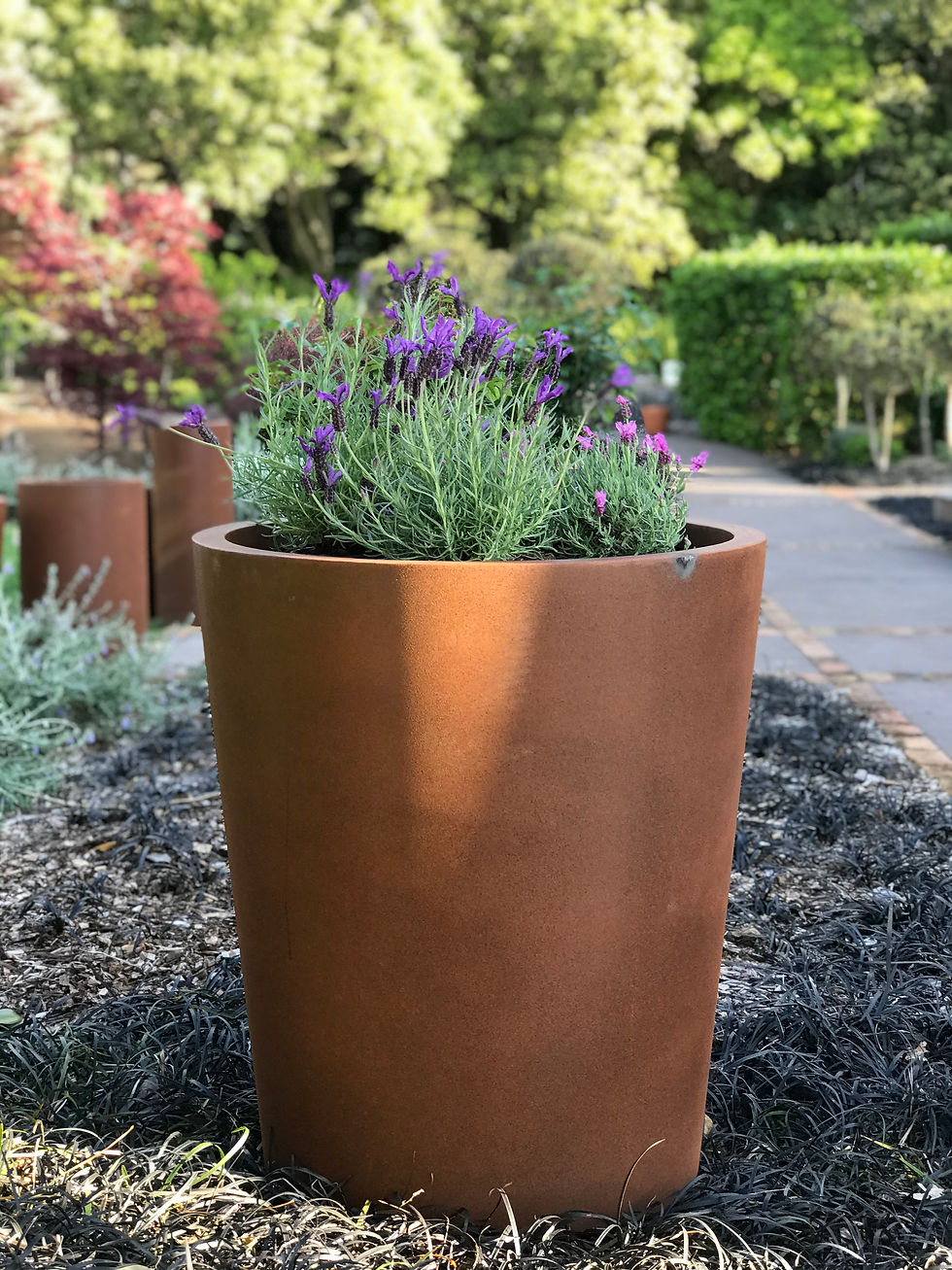 Thumbnail: CORTEN TAPERED CYLINDERS