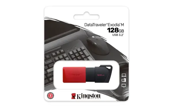 Pen Drive de 128GB Exodia M USB 3.2