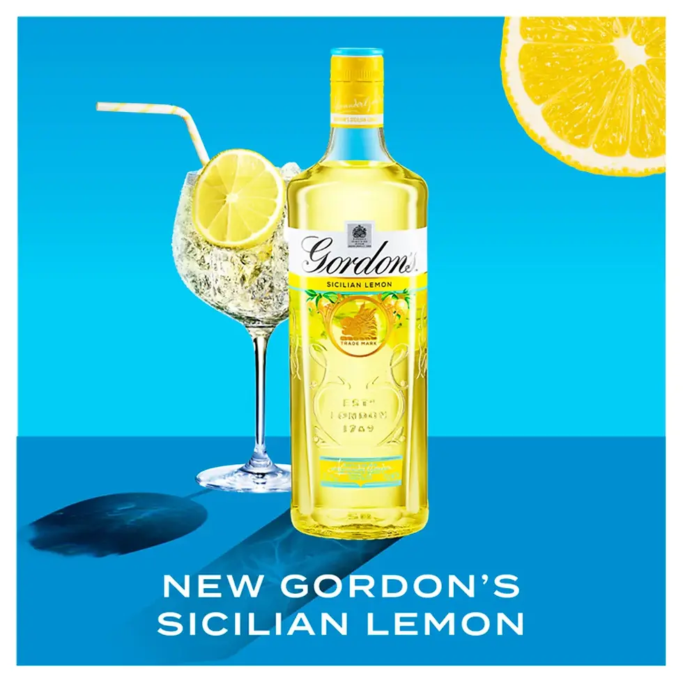 Miniatura: Gin Gordon's Dry Sicilian Lemon 1000ml