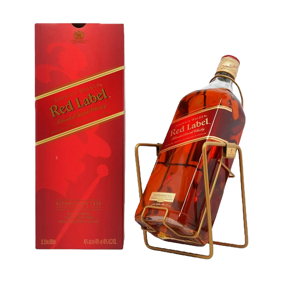 Whisky Johnnie Walker Red Label 3000ml + Suporte
