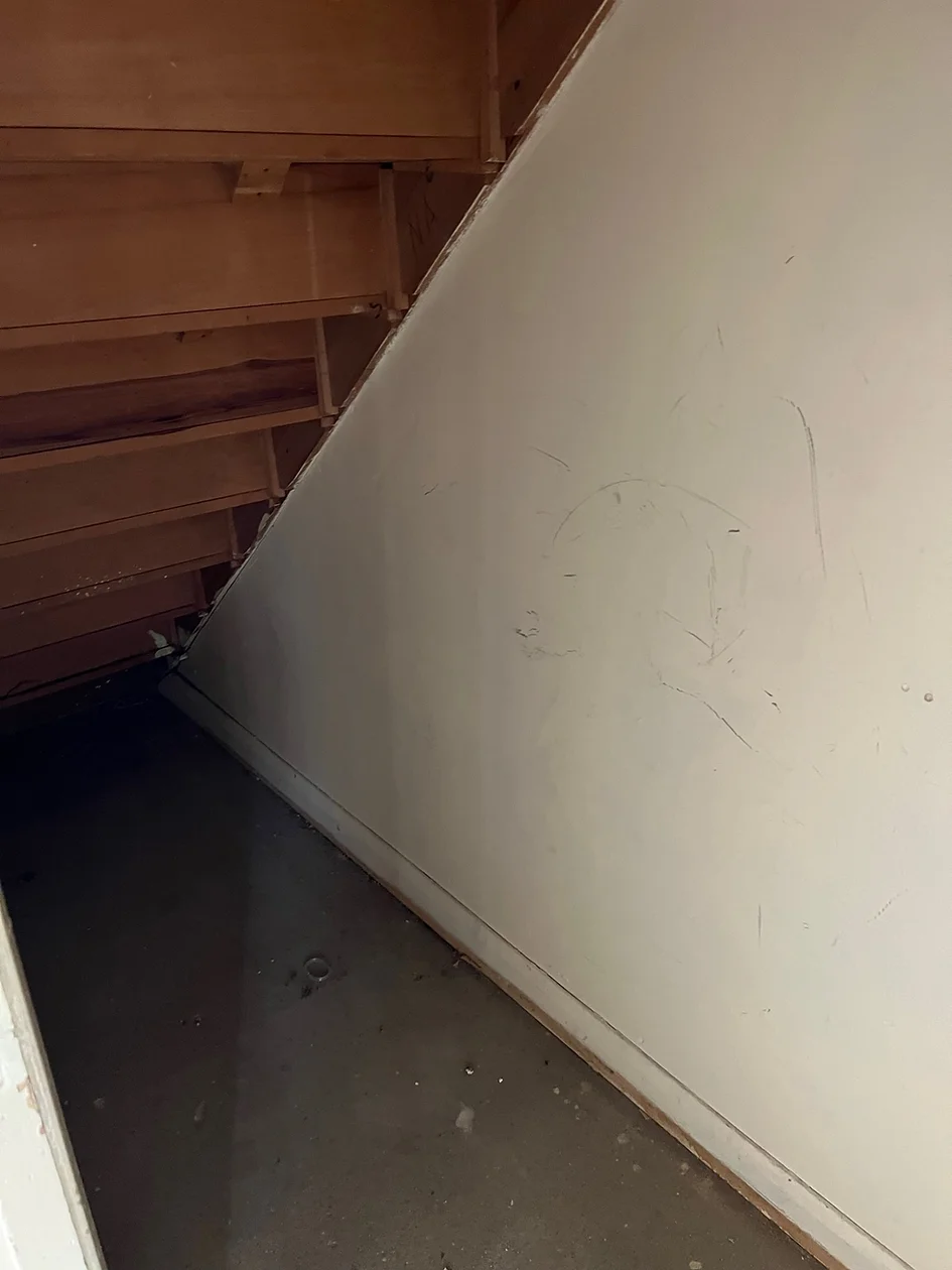 Picture taken during the process. 