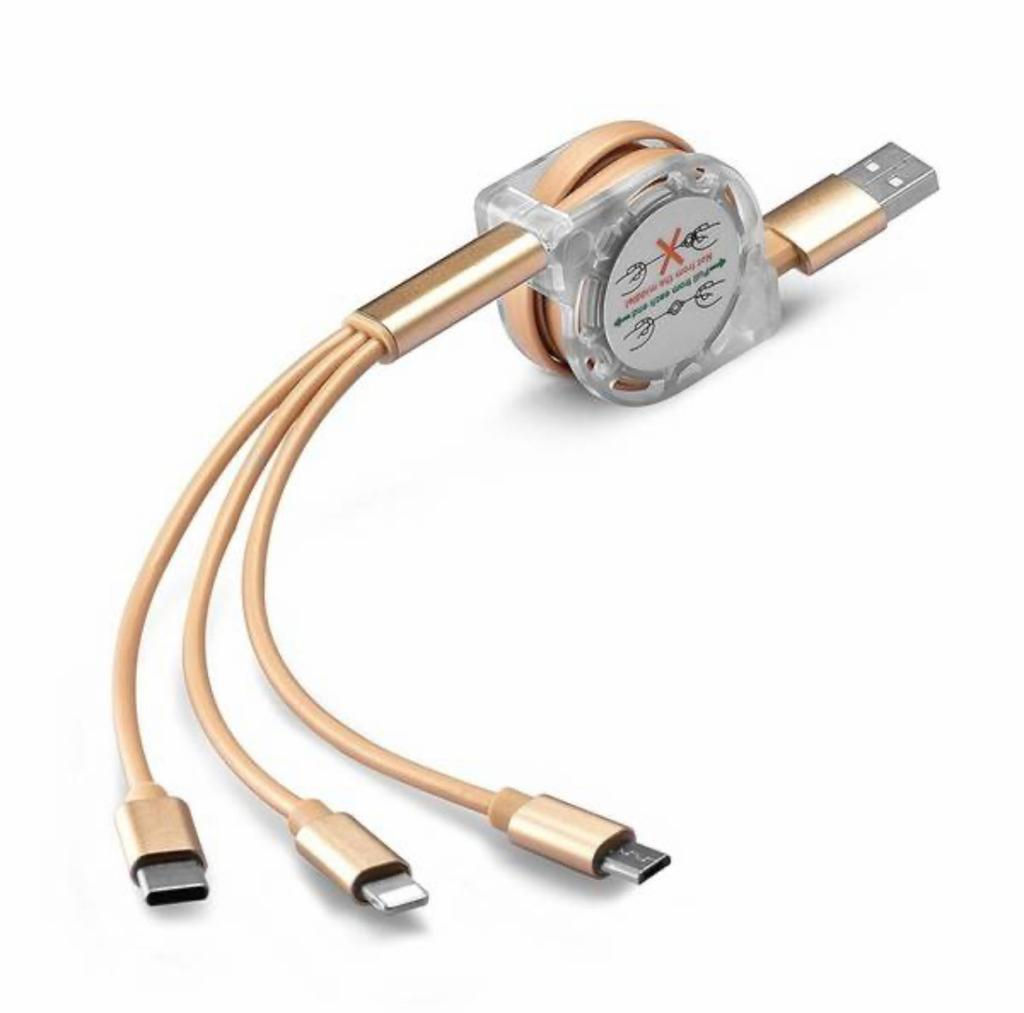 Cable de charge déroulant