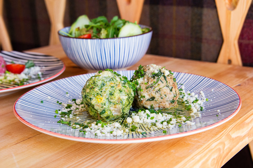 Spinach-Knödel @ Fink's Südtiroler Knödelküche