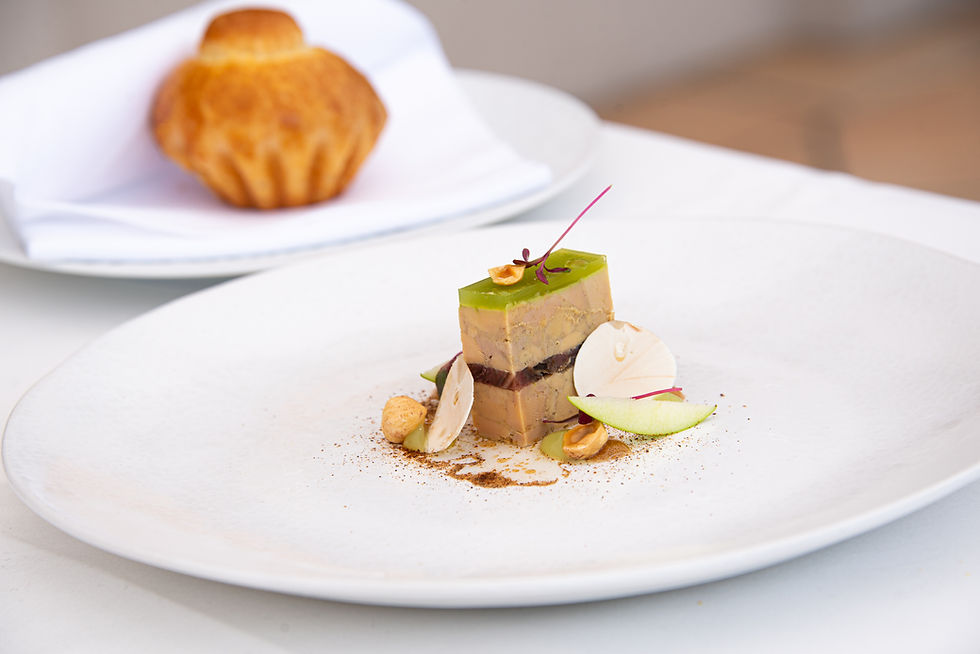 Foie Gras terrine with oxtail, green apple, mushroom and Ximénez Spinola & Brioche by Stefan Jäckel | Thefoodlovies
