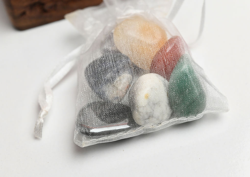 Küçük resim: High Crown Chakra Bracelet & 7 piece chakra Crystal set