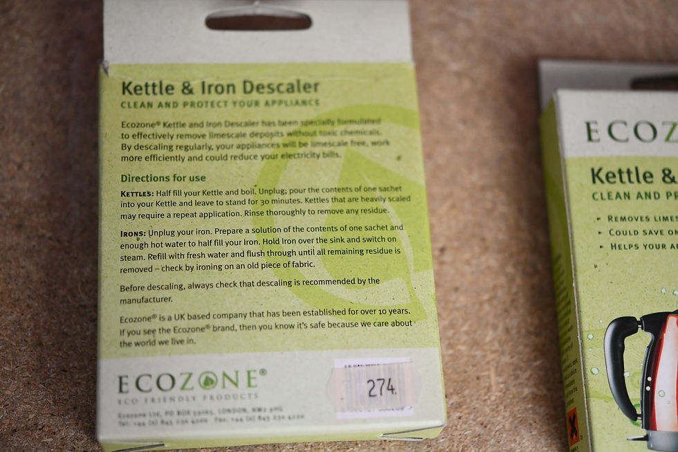 Küçük resim: EcoZone Kettle & Iron Descaler 3x3 9 sachets Chemical Free