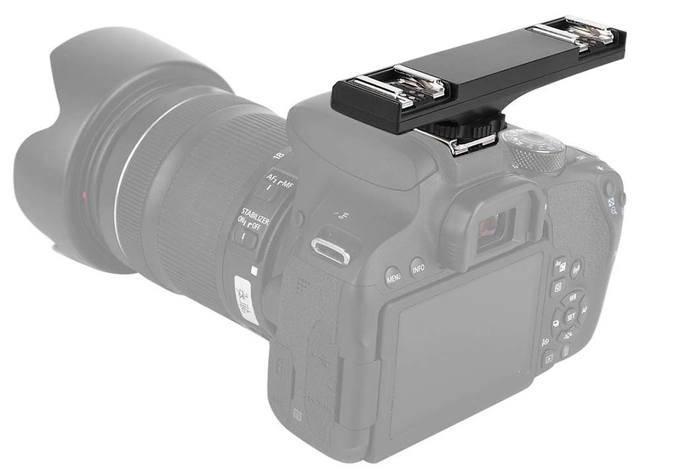 Küçük resim: TTL Hot Shoe Bracket WS-2N for Nikon & Canon SLR Cameras HotShoe Splitter