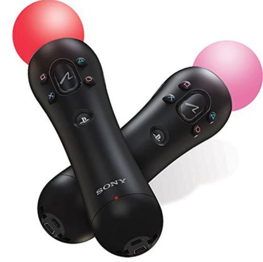 Thumbnail: Sony Playstation PS3 PS4 Move Motion Controller Twin Pack CECH ZCM1E